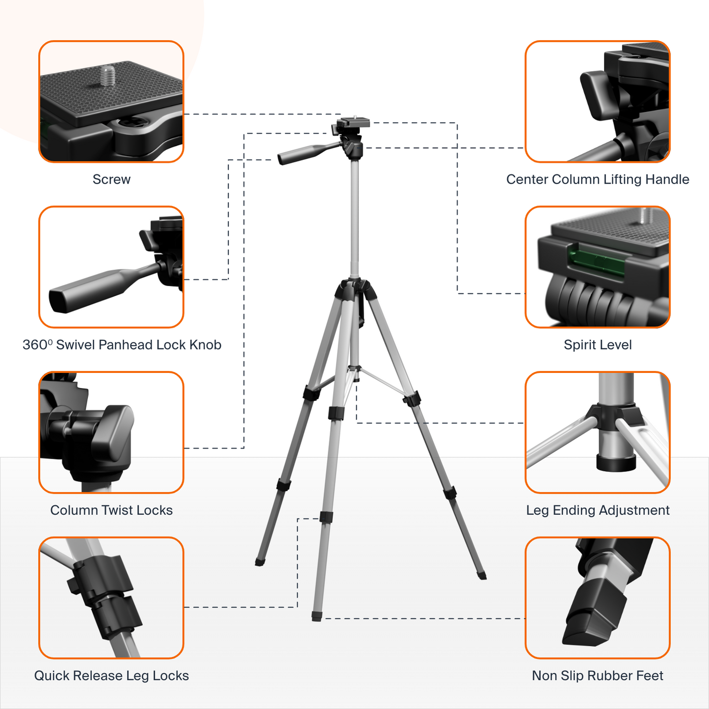 Truesnap 50 inch Tripod 48-145cm