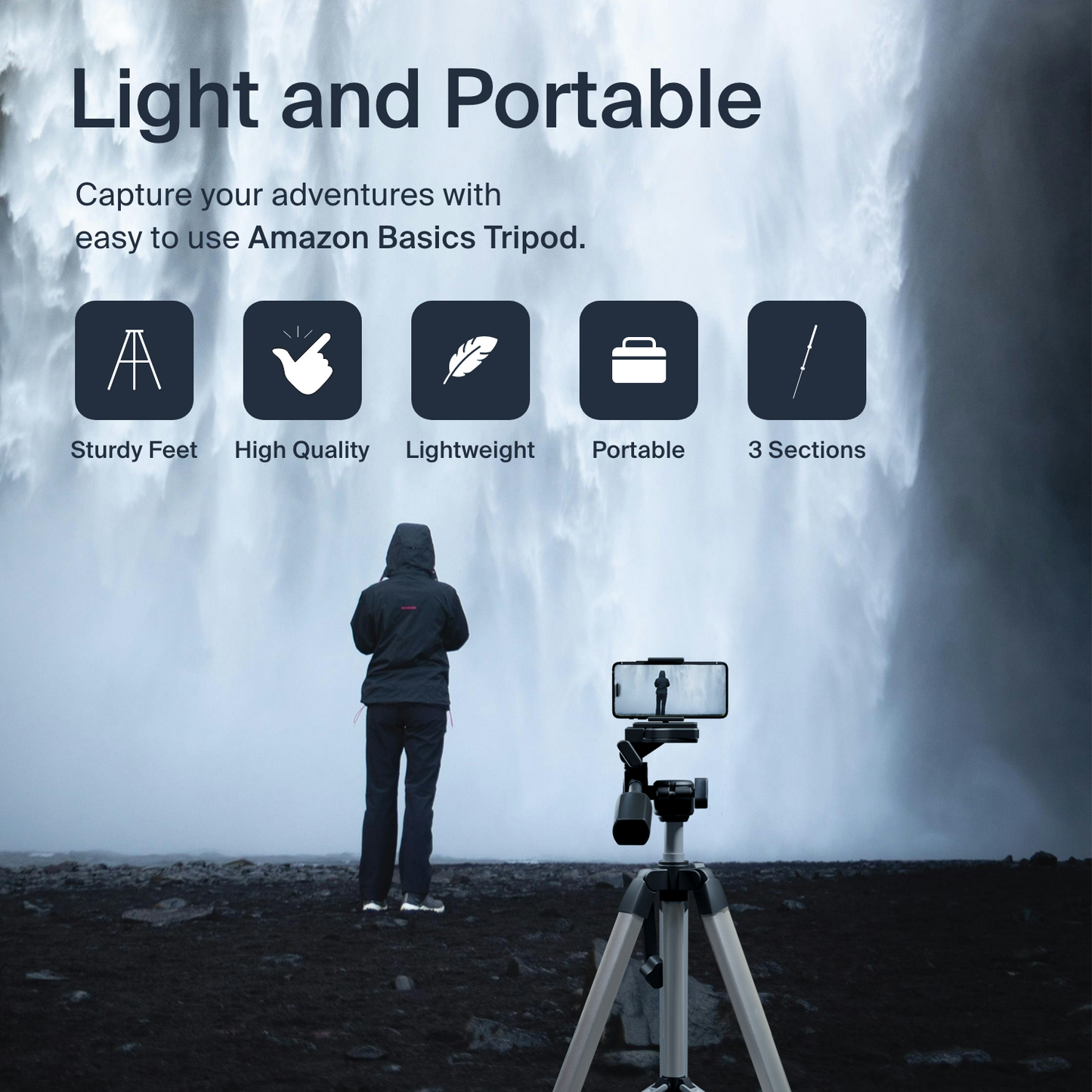 Truesnap 50 inch Tripod 48-145cm
