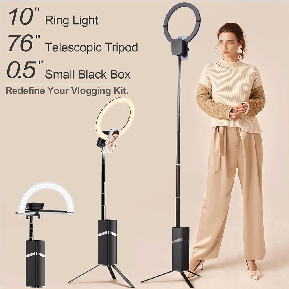 Glow - On-The-Move Photo Studio | 10″ Foldable Ring Light Box