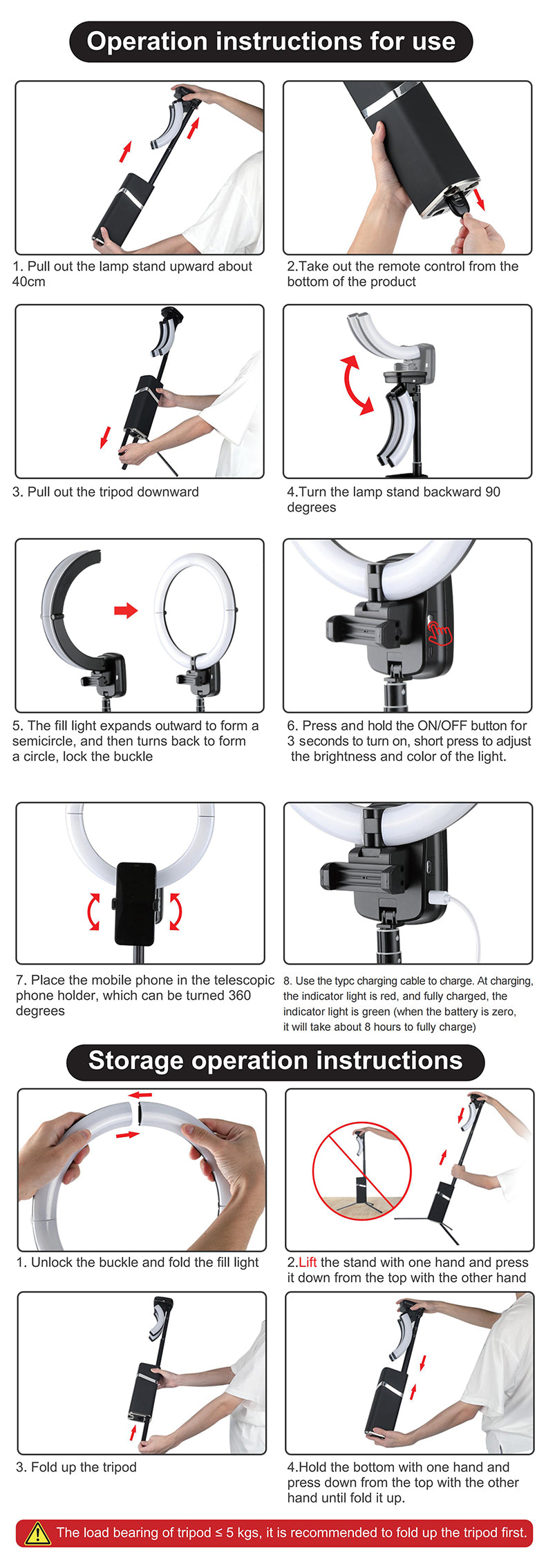Glow - On-The-Move Photo Studio | 10″ Foldable Ring Light Box