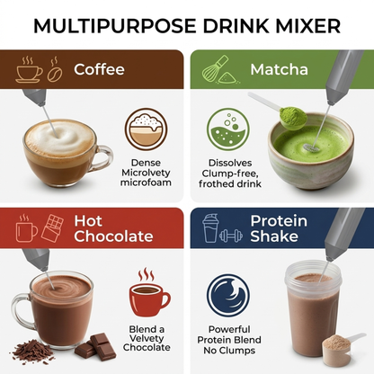Mini Wireless Automatic Milk Frother