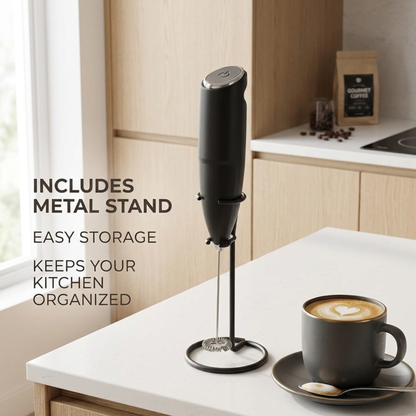 Milk Frother for Coffee with Stand