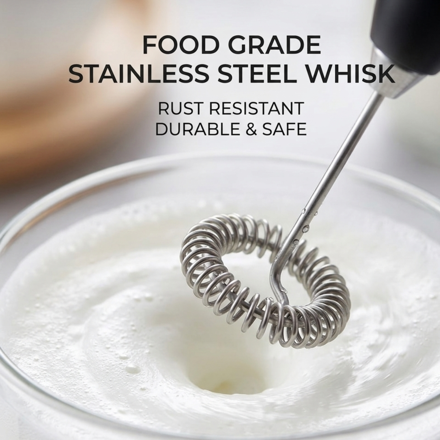 Milk Frother for Coffee with Stand