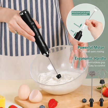 Mini Electric USB Rechargeable Handheld Milk Frother & Egg Beater