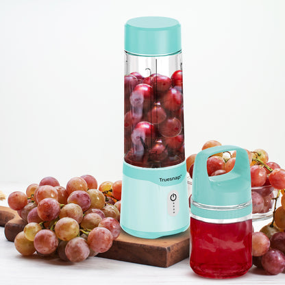 Truesnap BOLT Portable Blender – 230W High-Speed Smoothie Maker with Extra 350ml Carry Bottle | USB-C Rechargeable, Leakproof, BPA-Free