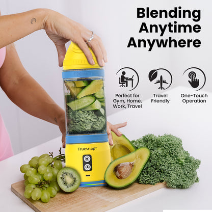 Truesnap FURY Portable Blender – High-Torque Motor, 700ml Capacity | 20 Blends per Charge, USB-C Rechargeable, Leakproof & BPA-Free