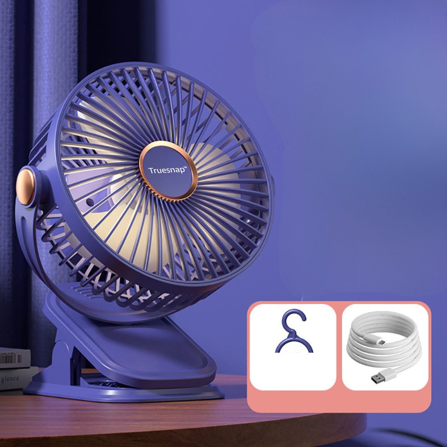 USB Rechargeable Clip Fan