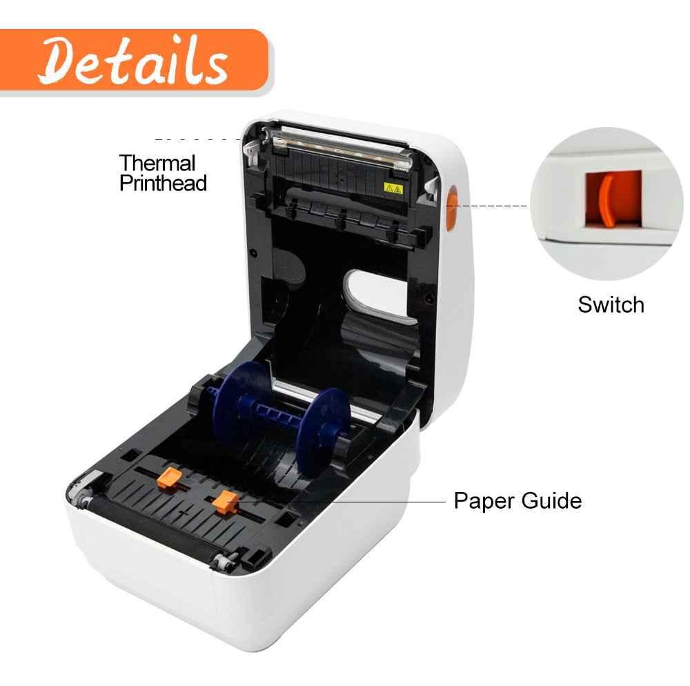 thermal printed features