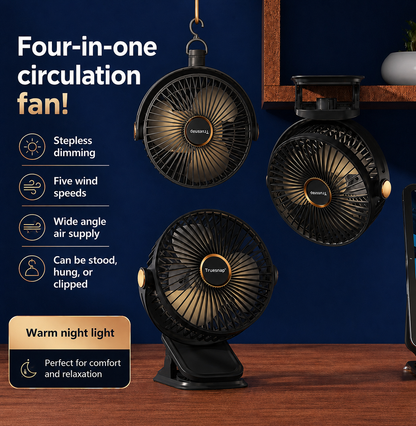 USB Rechargeable Clip Fan