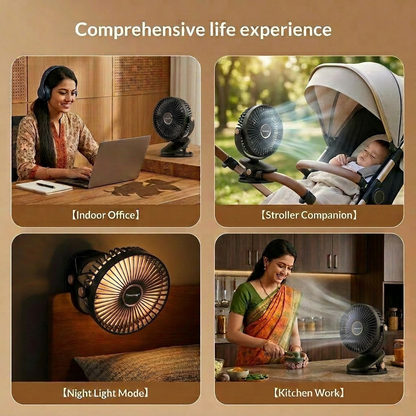 USB Rechargeable Clip Fan