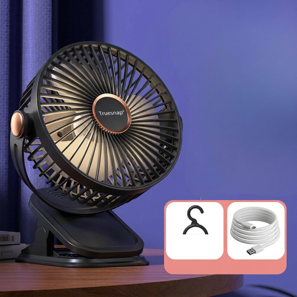 USB Rechargeable Clip Fan