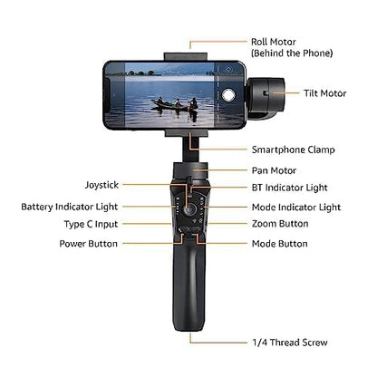 Amazon Basics 3 axis Gimbal Stabilizer for Smartphones