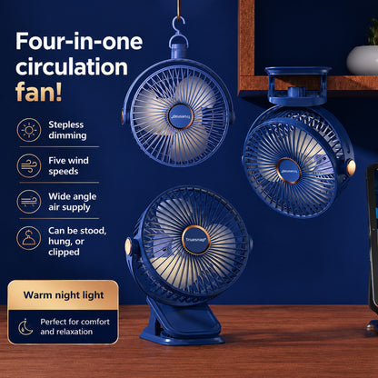 USB Rechargeable Clip Fan