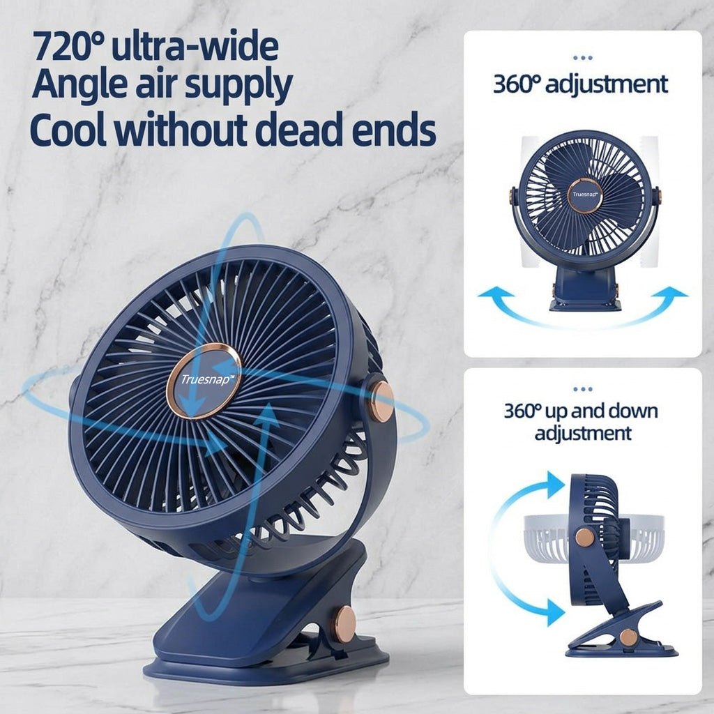 USB Rechargeable Clip Fan